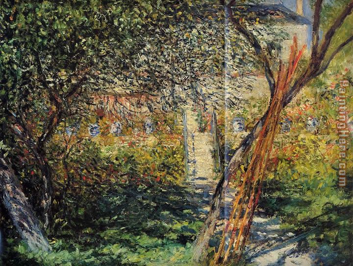 Monet's Garden at Vetheuil painting - Claude Monet Monet's Garden at Vetheuil art painting